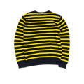 Polo Ralph Lauren Striped Sweater - Navy Blue/Yellow (L)