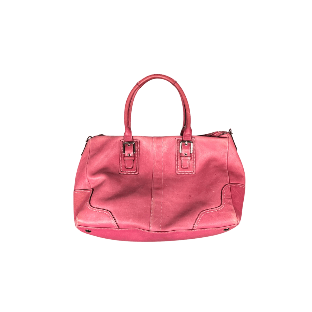 Coach Leather Satchel - Pink