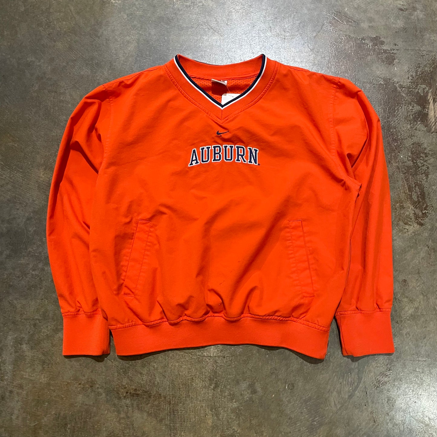 Auburn NIke Team Center Check Orange Sweatshirt