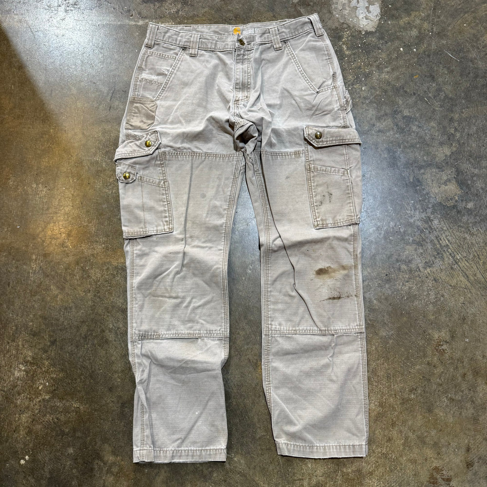 Beige Carhartt Double knee Cargo Pants 10