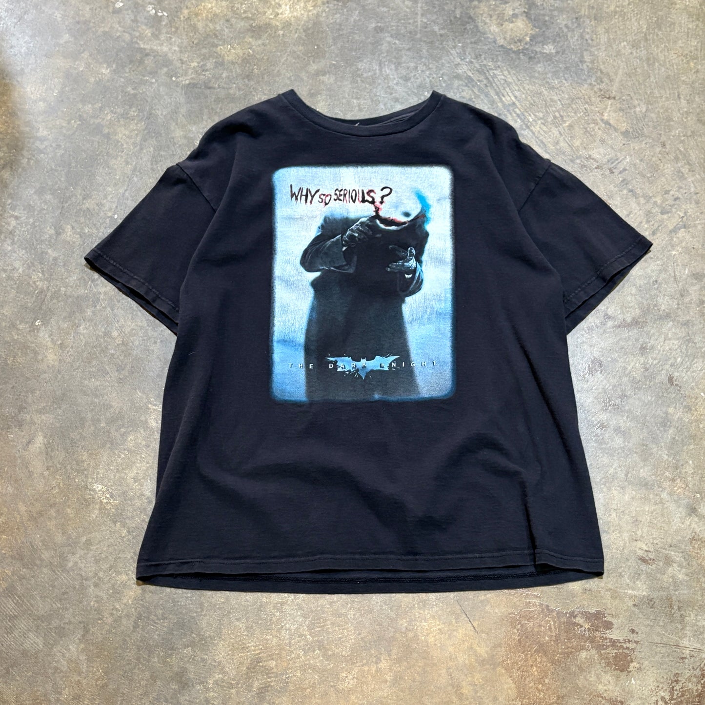 Black "Why so serious" The dark knight Tee