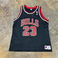 Black Michael Jordan Bulls Champion Jersey