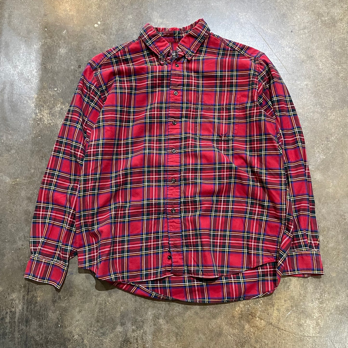 Eddie Bauer Red Plaid Button Down