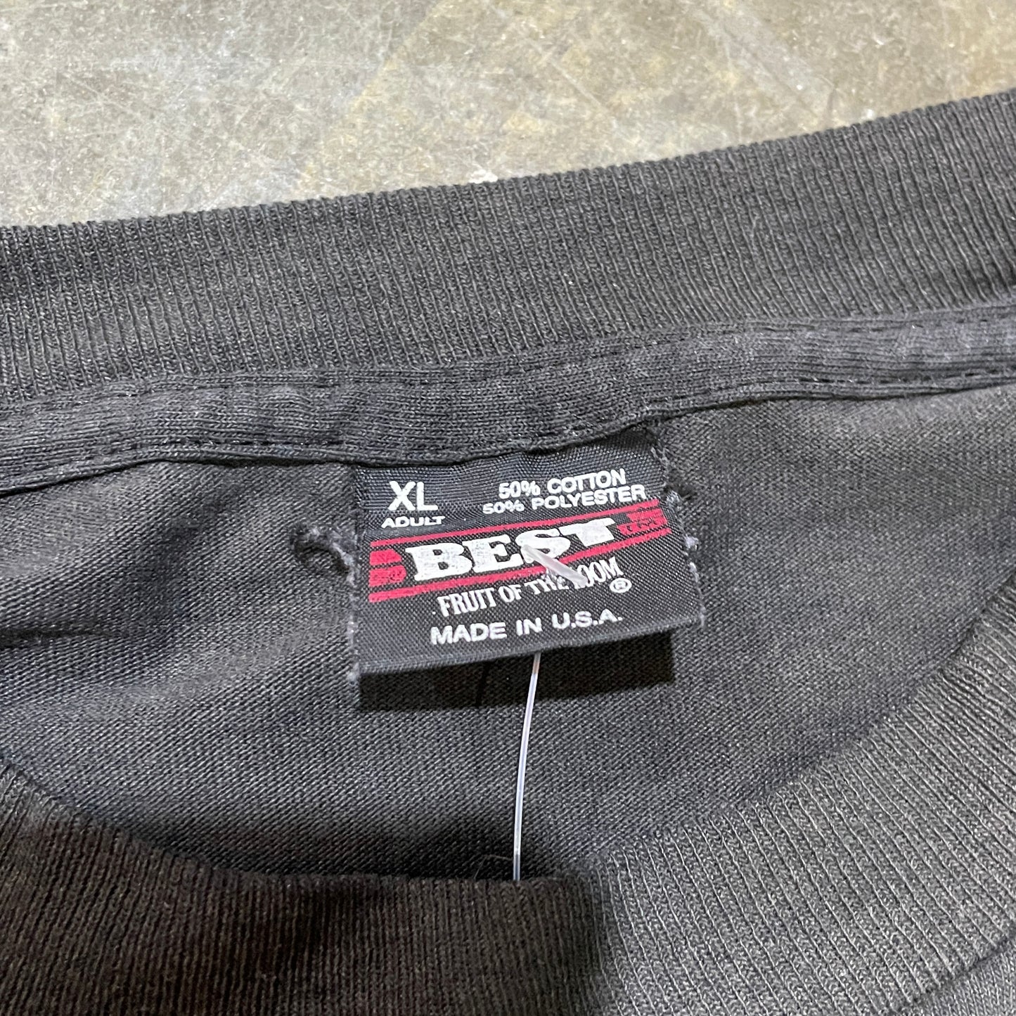 Blank Faded Distressed Black LS Tee