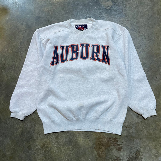 Grey Auburn Galt Sand  Navy Logo Crew