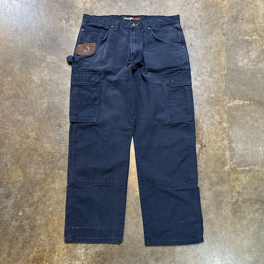 Riggs Wrangler Navy Workwear Cargo Pants36