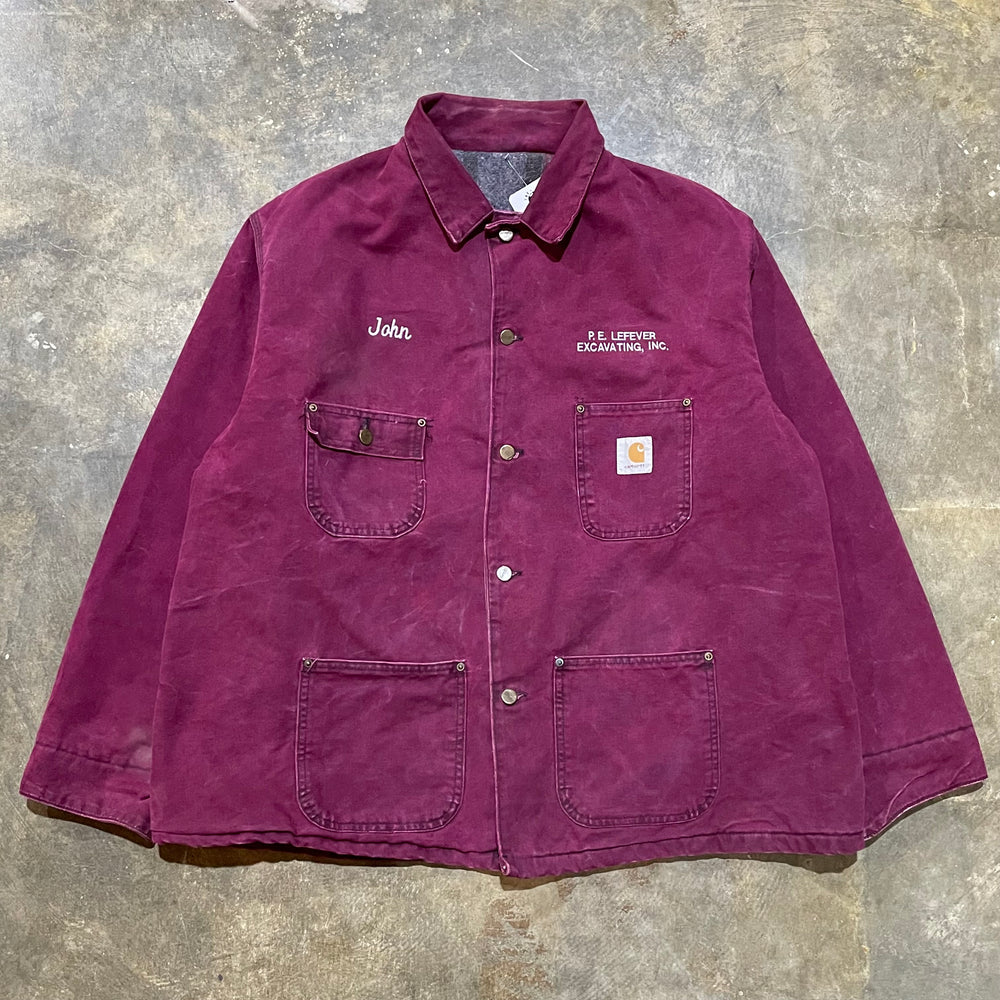Carhartt Burgundy Excavating Chore Coat60