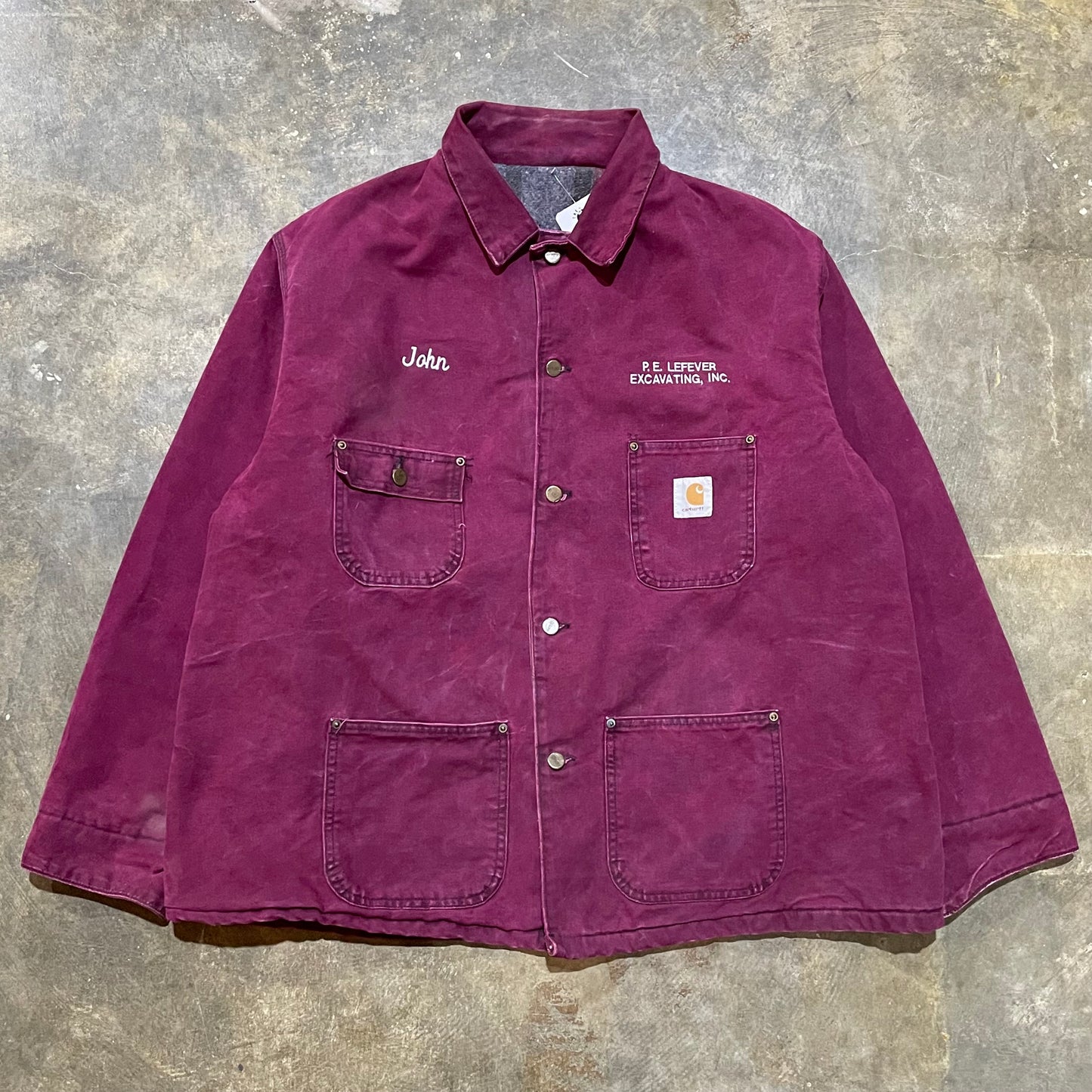 Carhartt Burgundy Excavating Chore Coat60