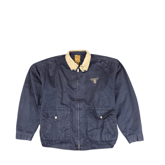 Gear For Sports Harrington Jacket - Navy Blue/Beige (L)