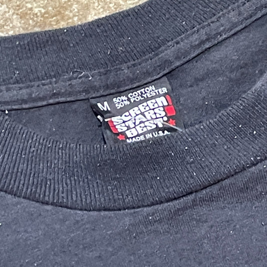 1992 CHicago Buls Back 2 Back World Vhamps Black Tee