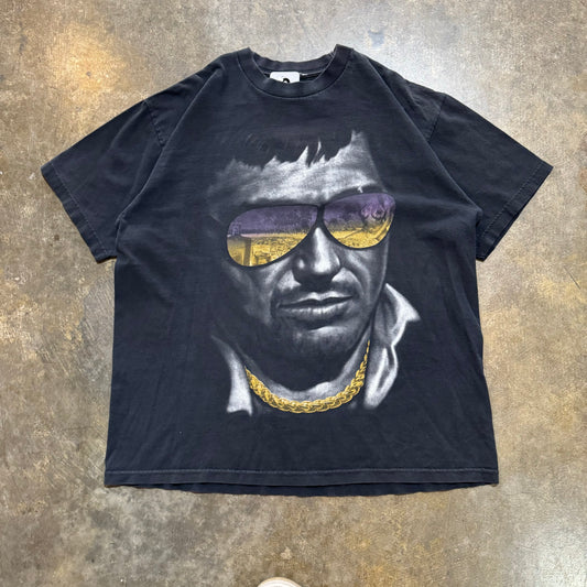 Black Scar Face Tee