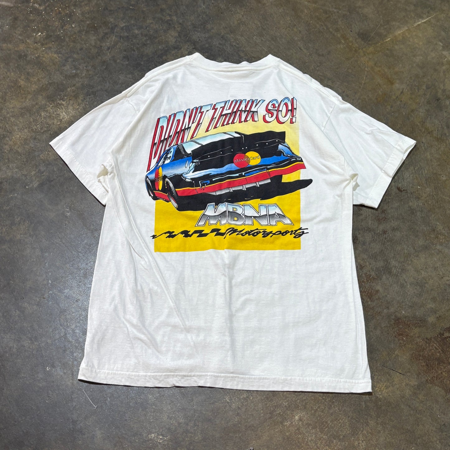 White Mastercard "Catch us if you can" Race Tee