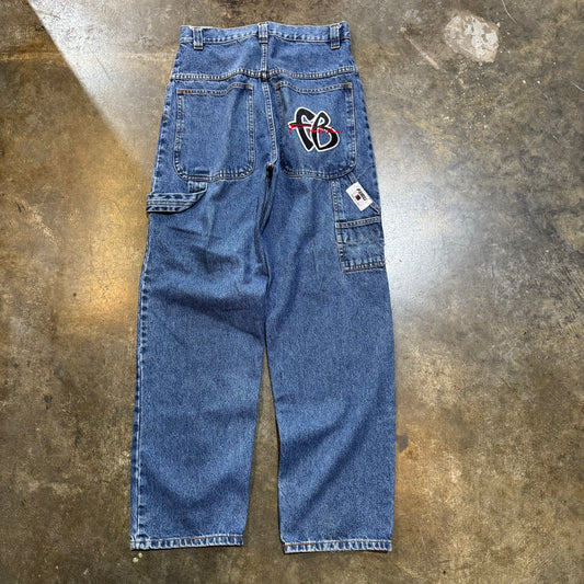 90's FUBU Embroidered Pocket Carpenter Jeans