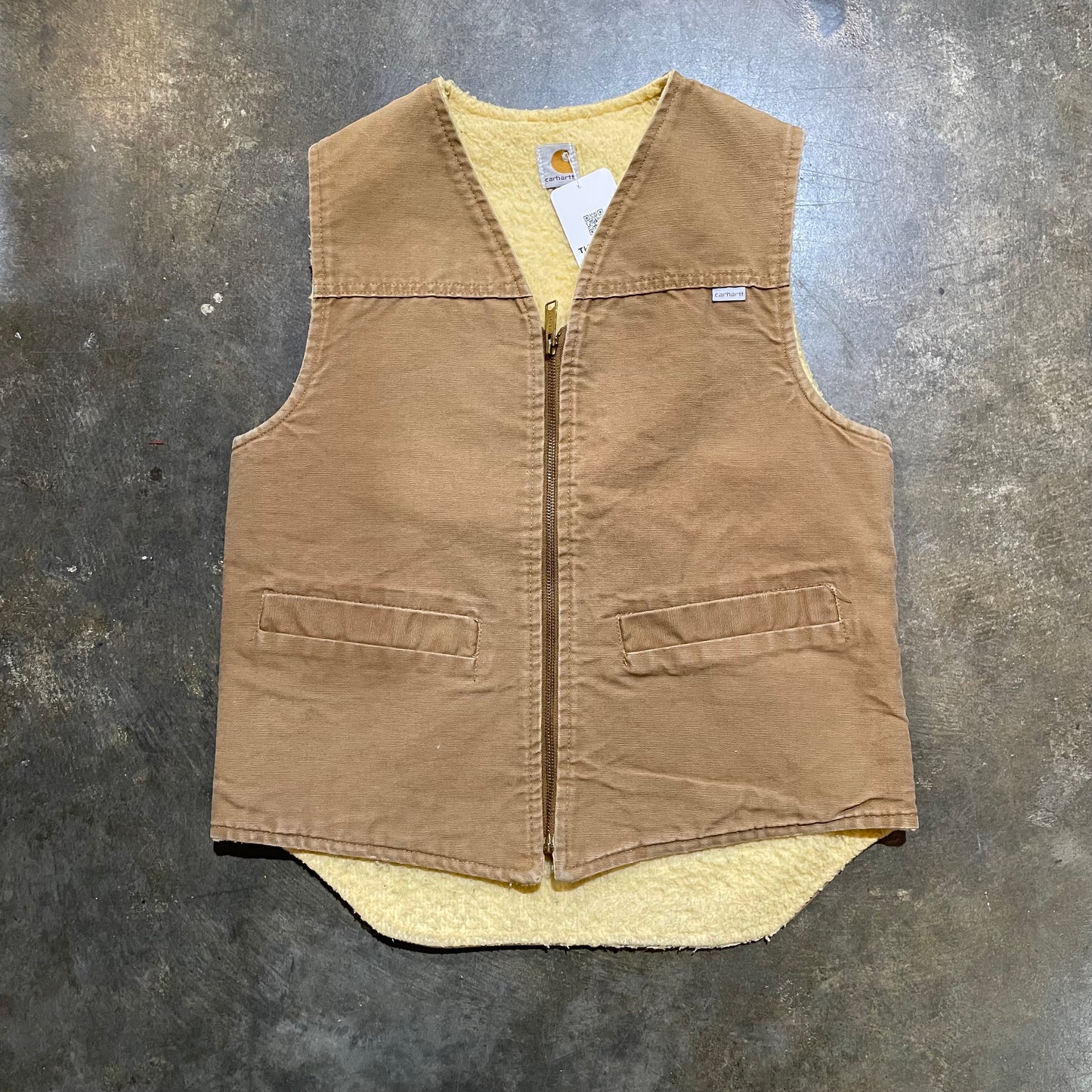 Tan Sherpa Lined Carhartt Vest41