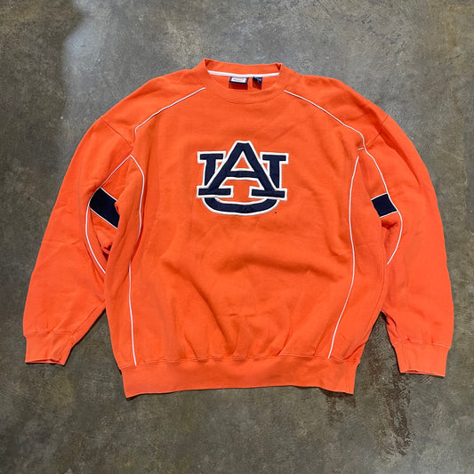 Vintage Auburn Cadre Athletic Orange Stitched Sweater