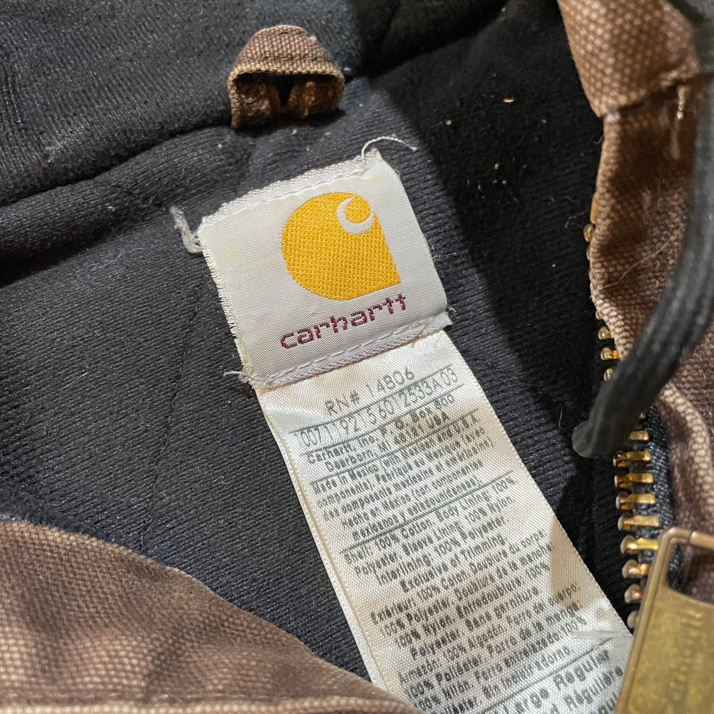 Brown Carhartt Lexhart Hooded Jacket