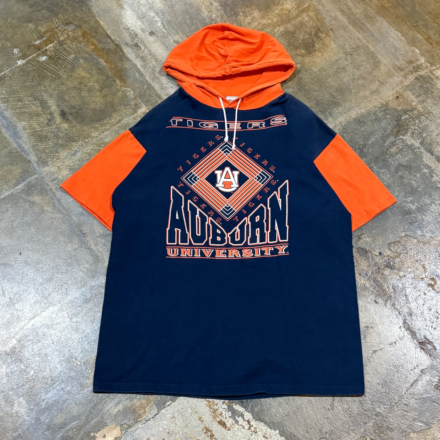 Auburn Tigers Short Sleeve Raglan Hoodie