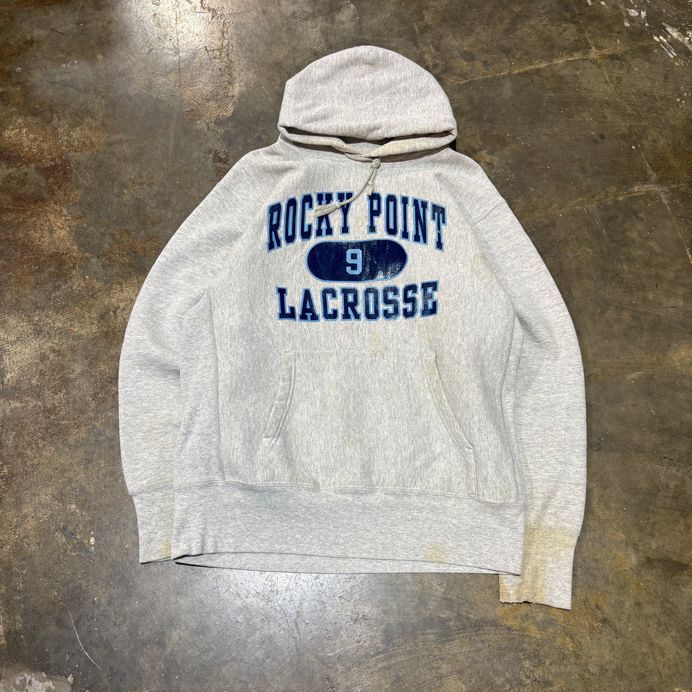 Grey Rocky Point Lacrosse Hoodie