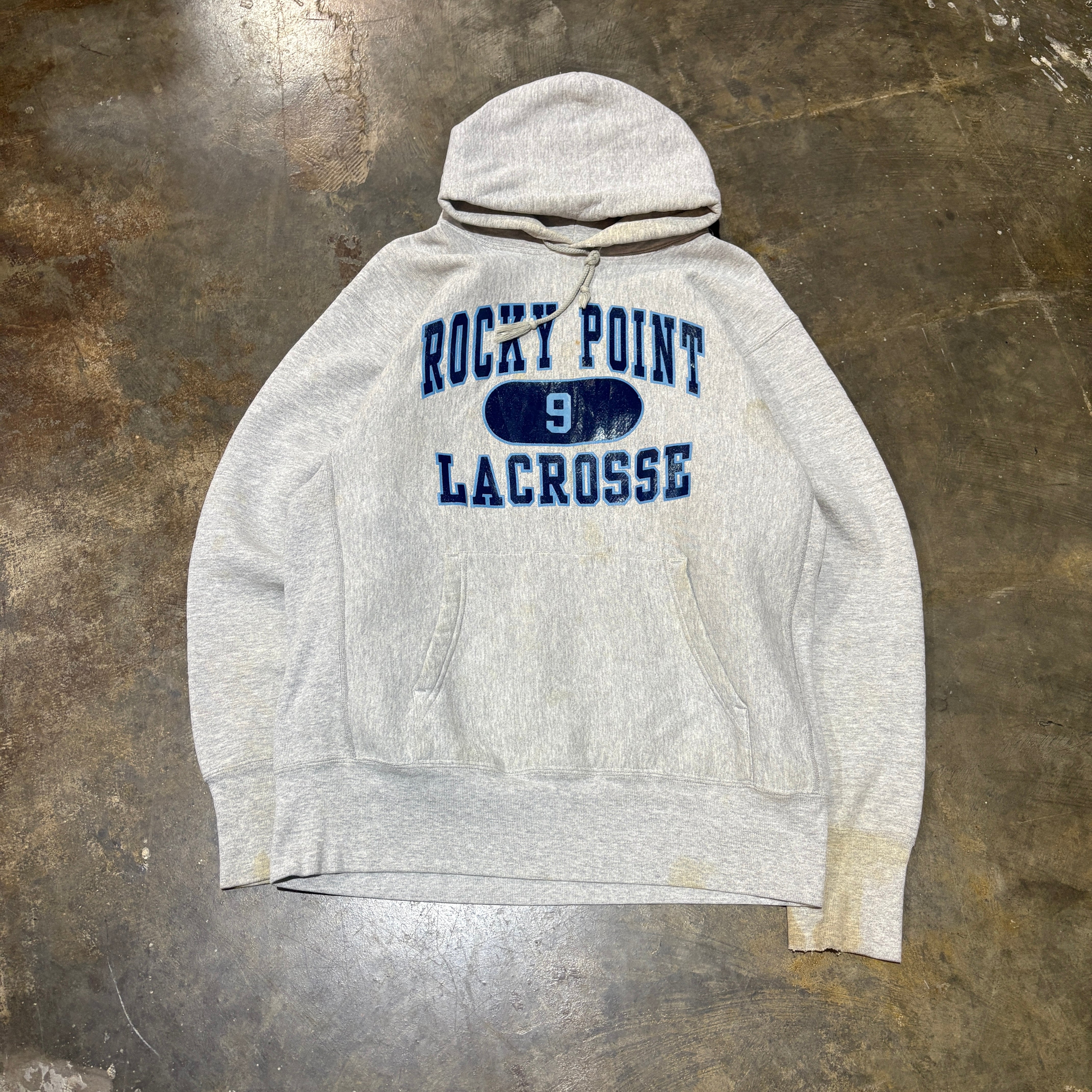 Grey Rocky Point Lacrosse Hoodie