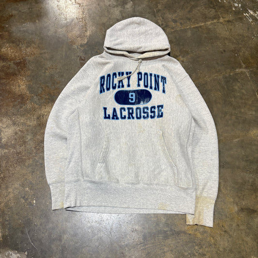 Grey Rocky Point Lacrosse Hoodie