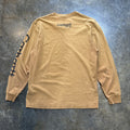 Light Brown Carhartt Lettering on Long Sleeve