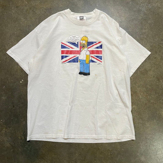 Simpsons England TV Tee