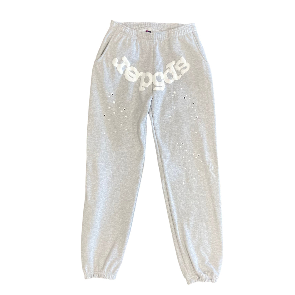 Sp5der Heather Grey OG Web Sweatpants