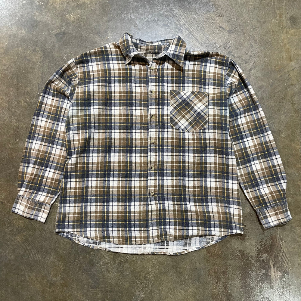 Brown & Navy Unbranded Flannel