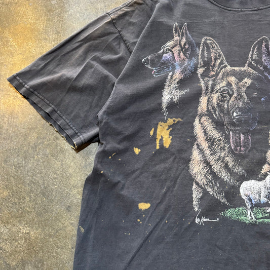 German Shepard Black Dog Tee