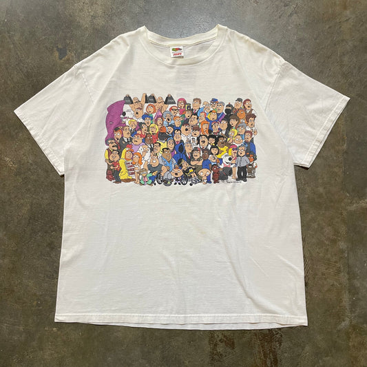 2005 Family Guy Every Character Tee