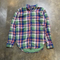 Polo Flannel Green Blue