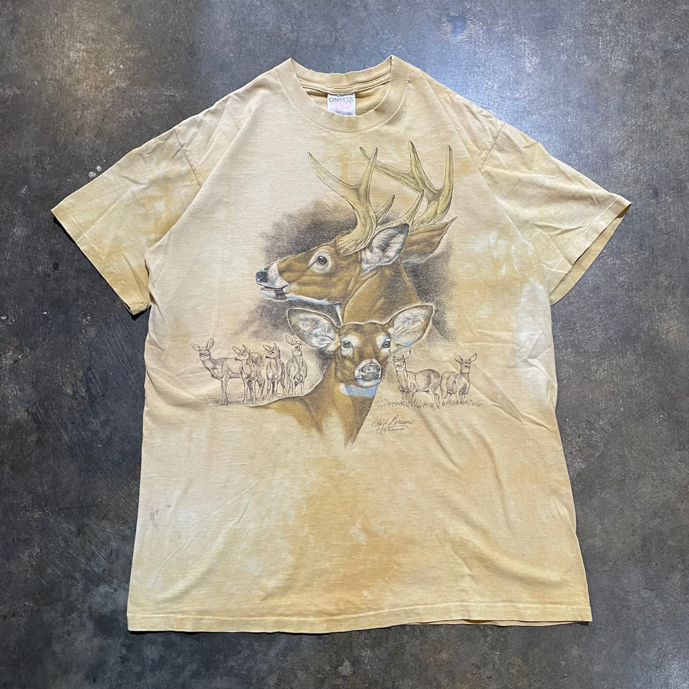 Yellow Deer Big Print Tee