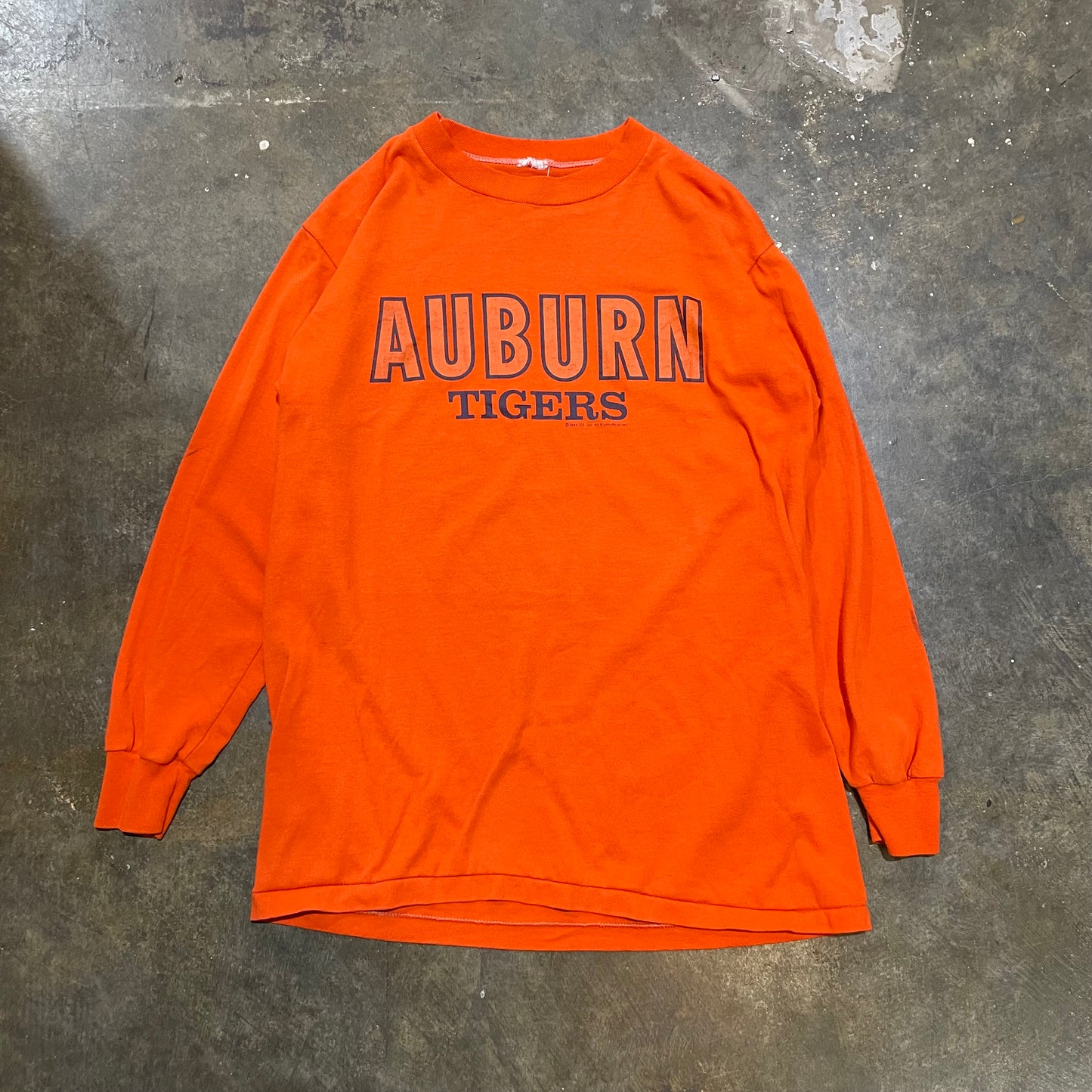 1982 Orange Auburn Tigers LS Tee
