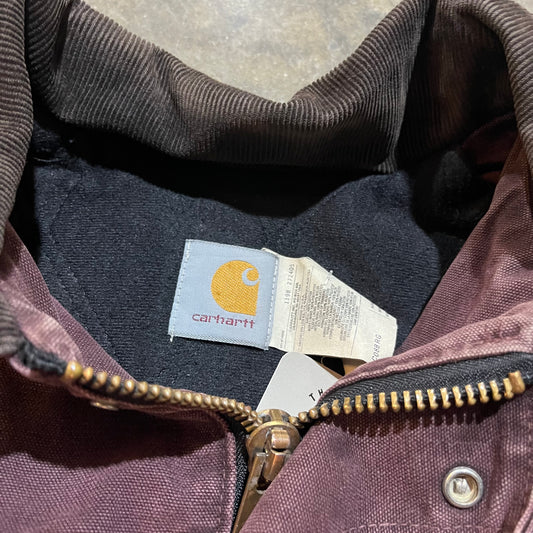 Carhartt Burgundy Corduroy Collar C08 Work Jacket 15