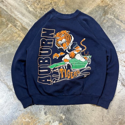 Navy Auburn Tigers Tees Unlimited Crewneck