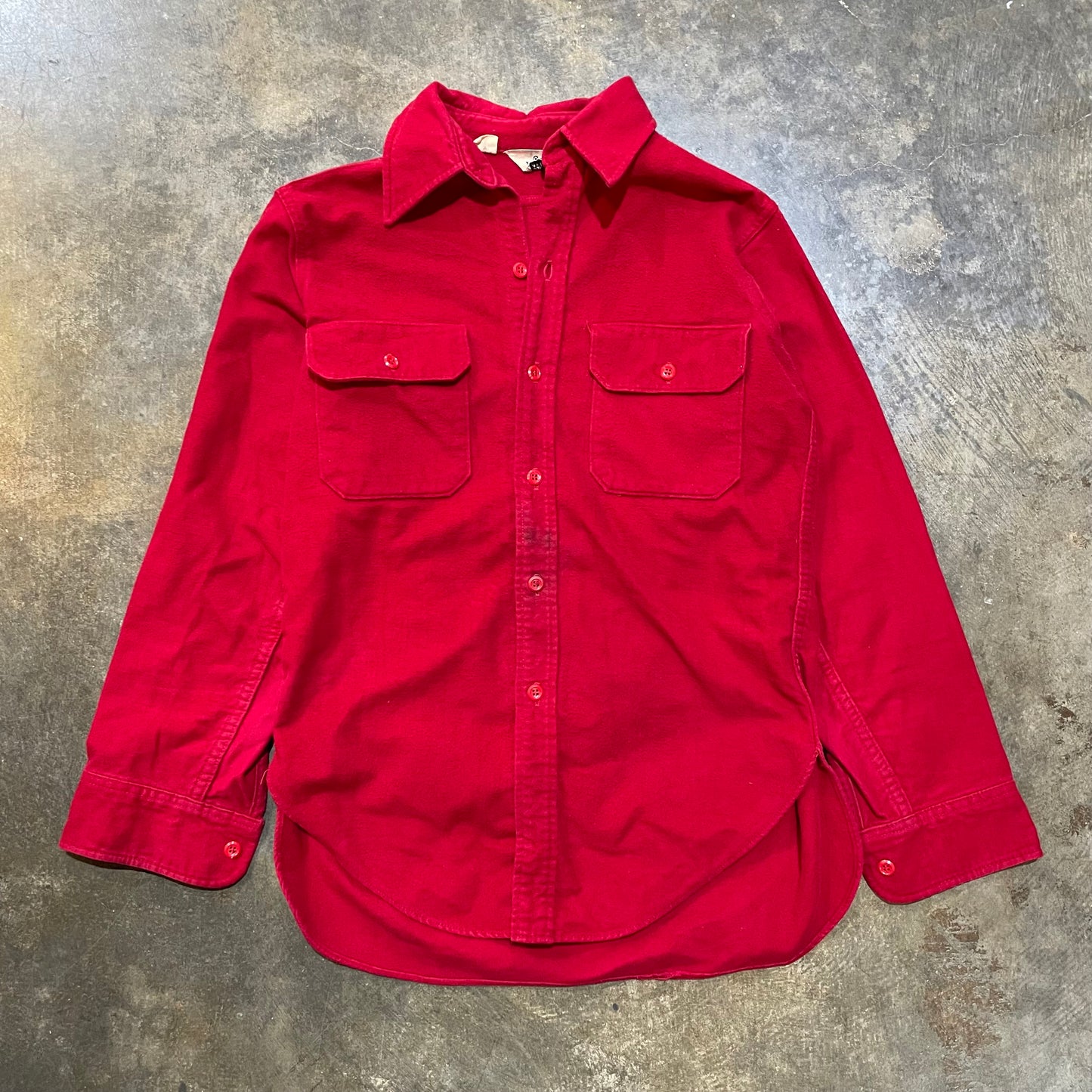 Red Woolrich Chamois Shirt