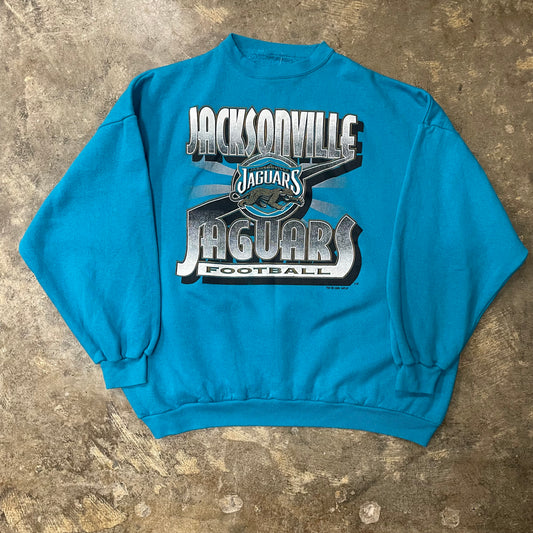 Jacksonville Jaguars Teal banned Logo Crew