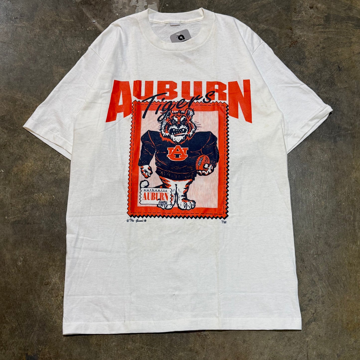 White Auburn Football Tiger The Game Tee