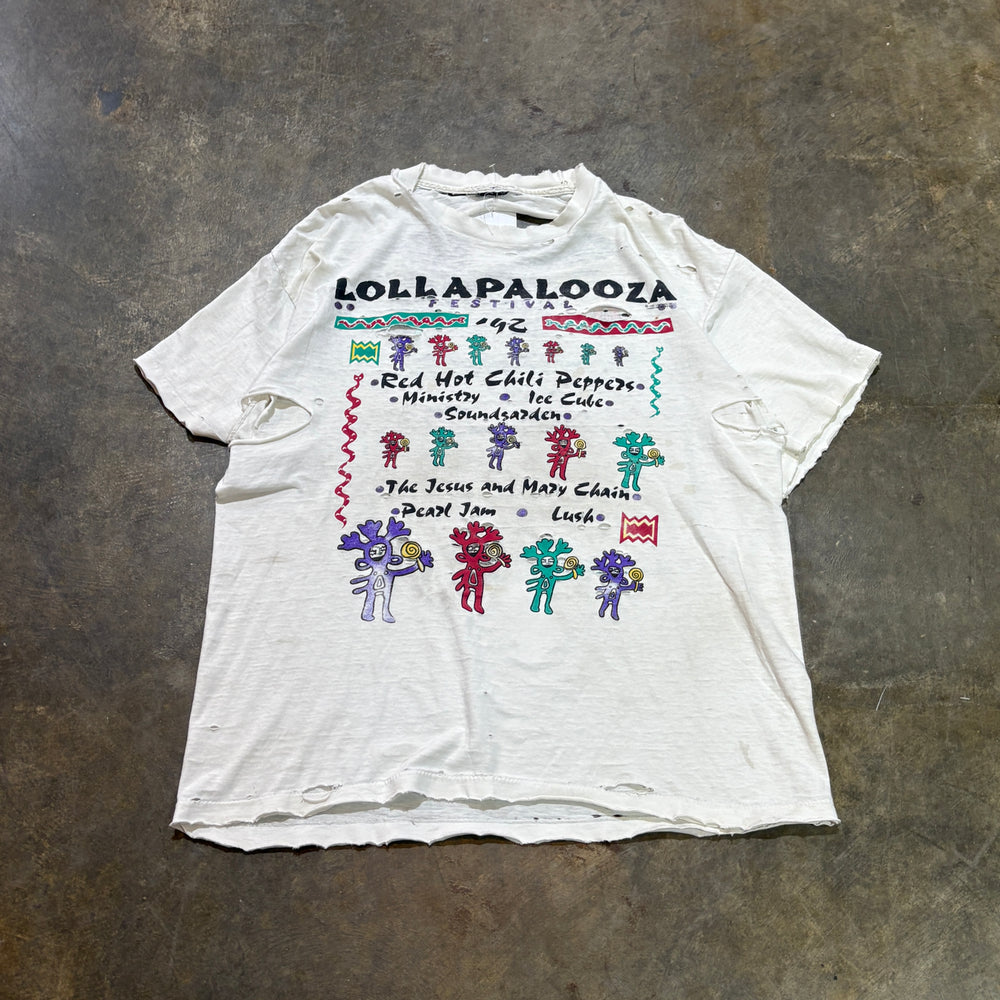 1992 Vintage Lollapalooza Festival Thrashed