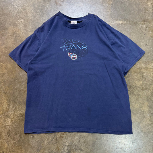 Navy Embroidered Titans tee  (One Per Order)