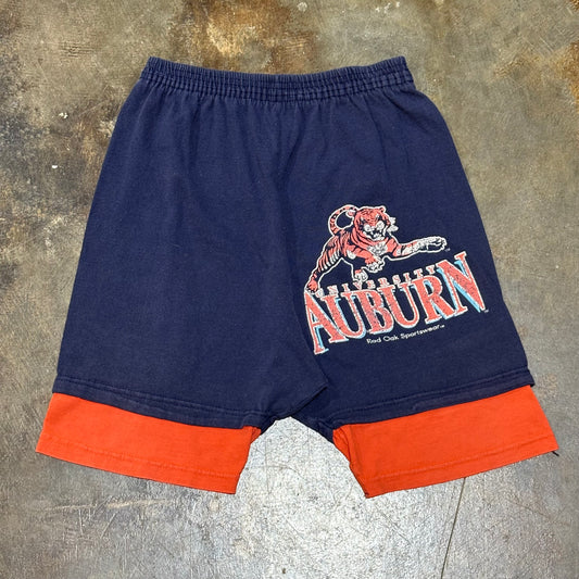 2 Tone Auburn Biker Shorts