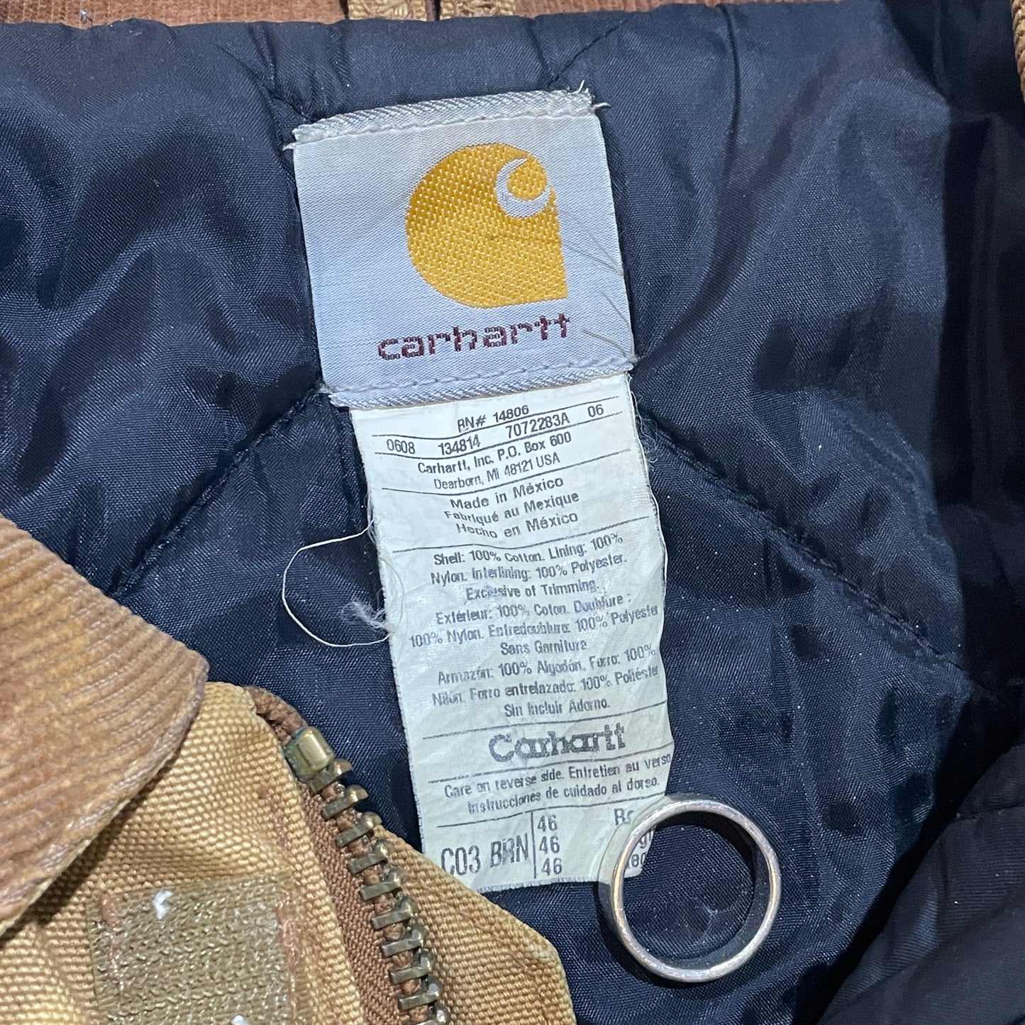 Tan Insulated Carhartt Long Coat14