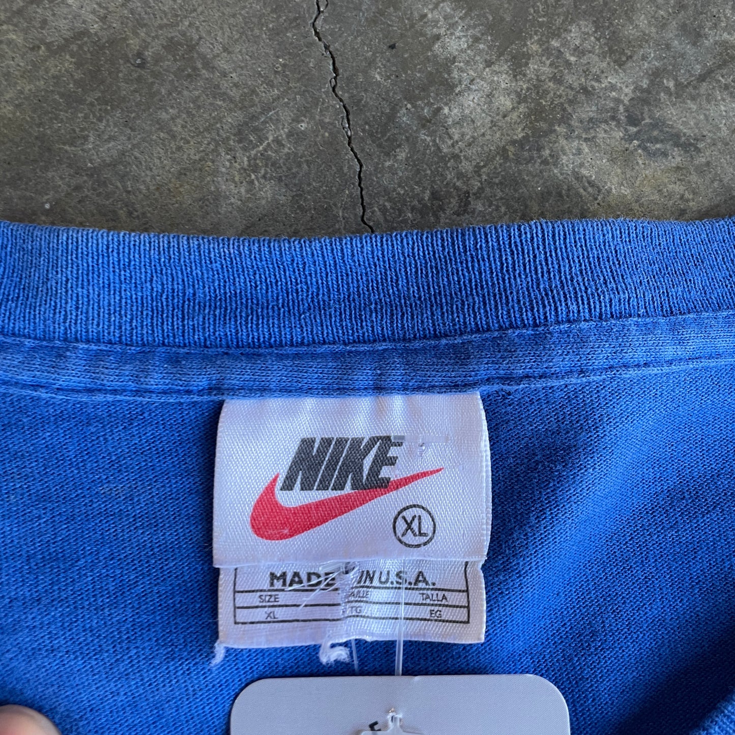 Blue Nike Yellow Circle Tee