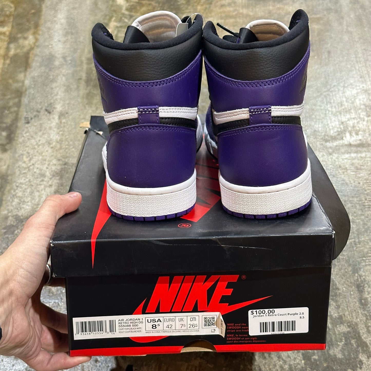 Jordan 1 Retro Court Purple 2.0