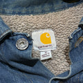 Carhartt Dark navy Denim Fleece Lined Jacket