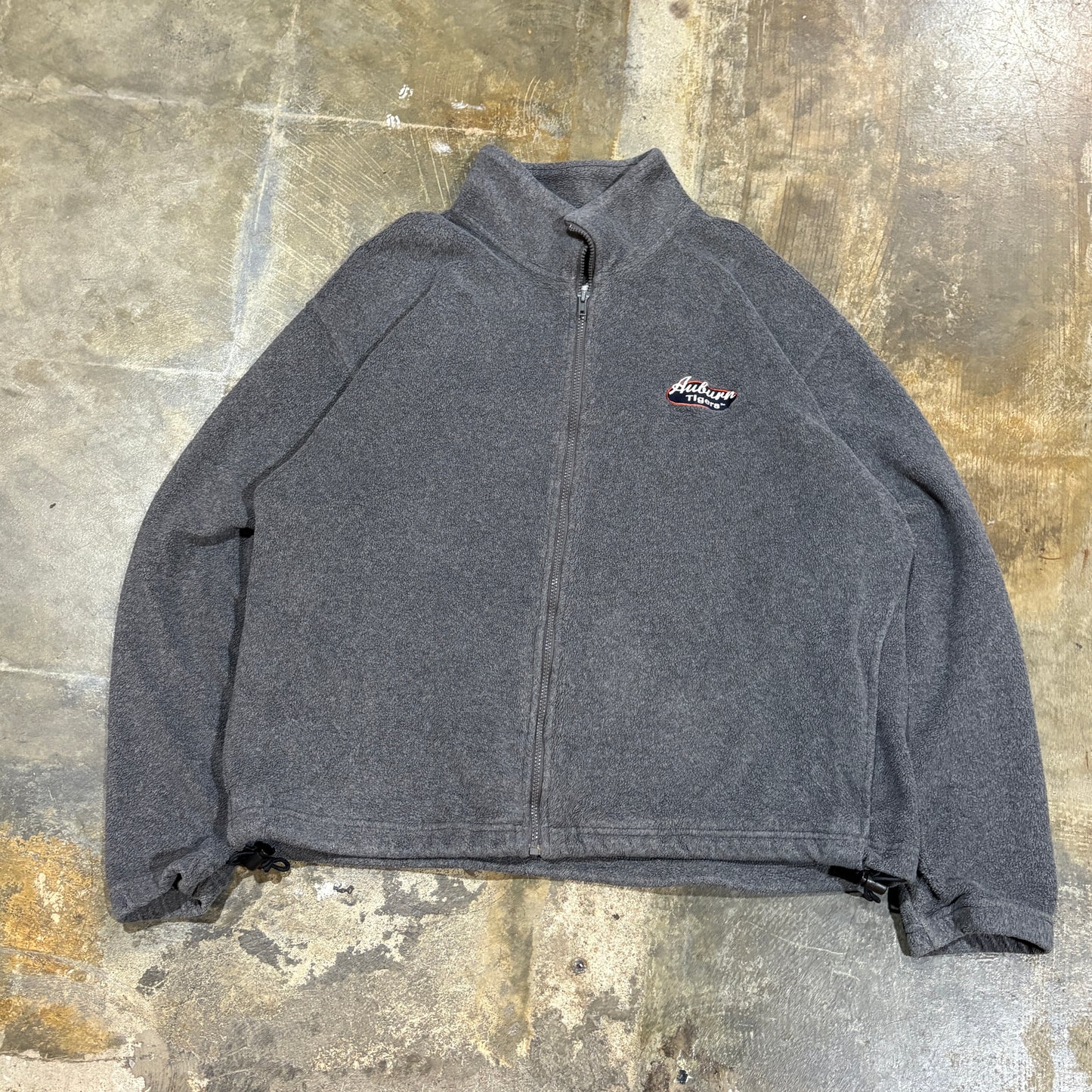 Grey Fleece Auburn Tigers Zip Up