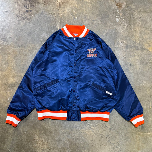 Russell Auburn Navy Satin Button Jacket