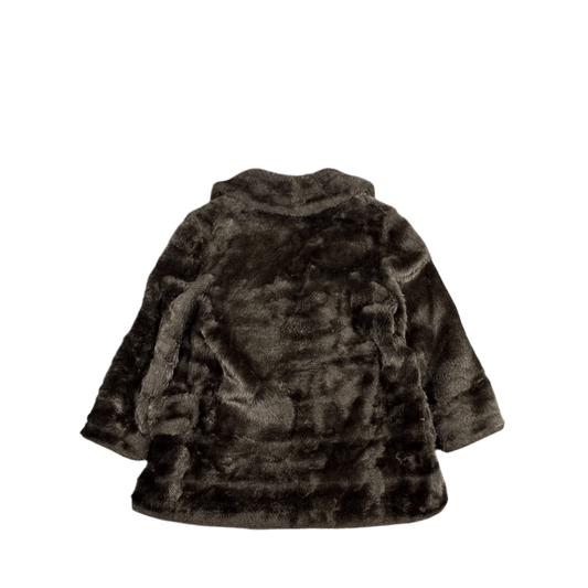 Vintage Faux Fur Coat - Brown