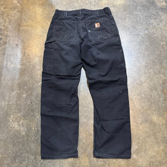 Black Lightweight Carhartt Carpenter Pants 8