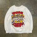 White Tomahawk Chop Baseball Crew